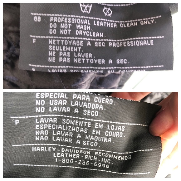 HARLEY DAVIDSON black leather jacket 💯% Authentic - Picture 16 of 17